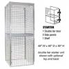 Wire Mesh Storage Lockers - Wide /2 Tier Wire Mesh Storage Lockers - Wide /2 Tier